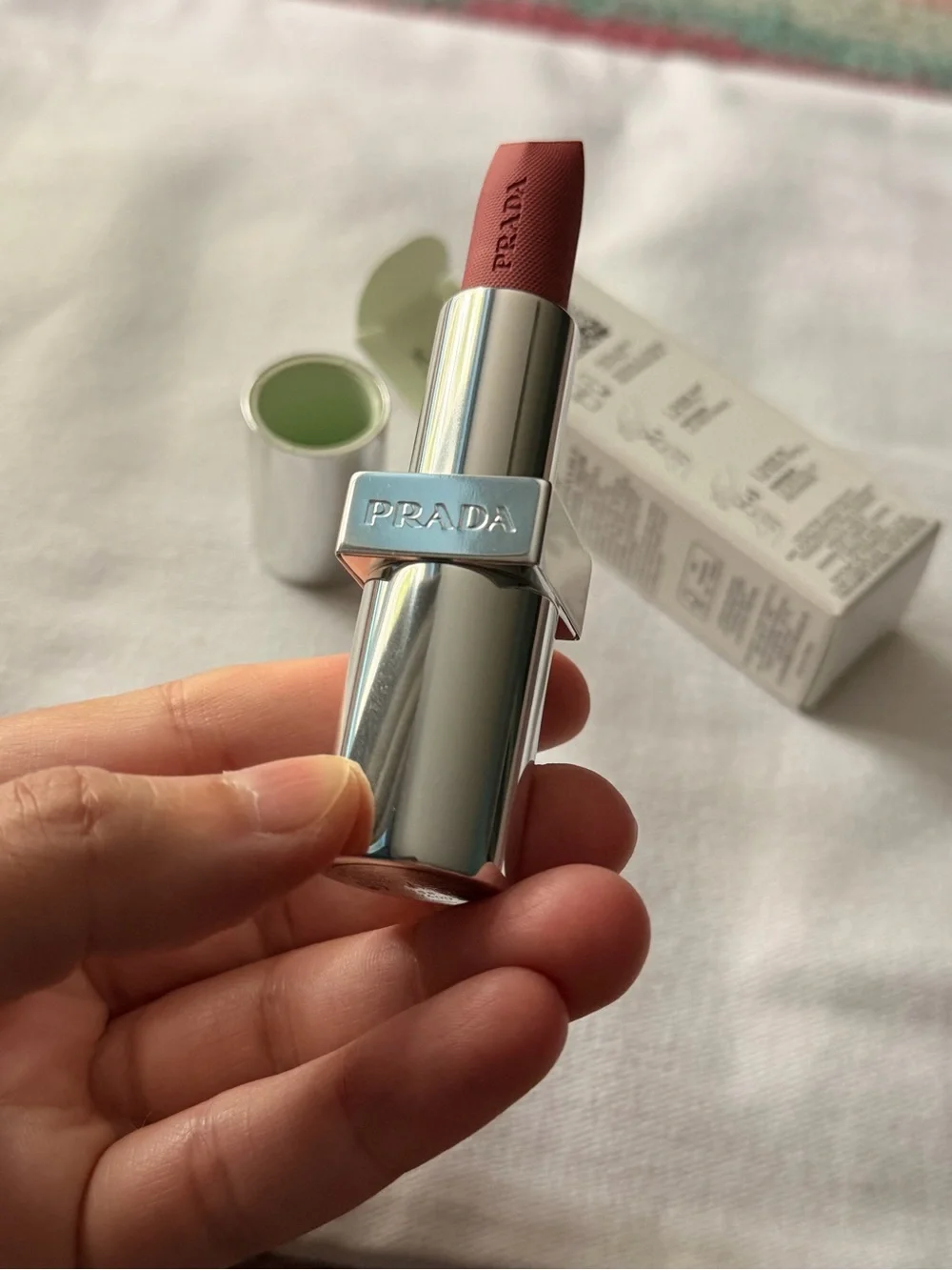 Prada Monochrome P158 Refillable Lip Color – Light Green
